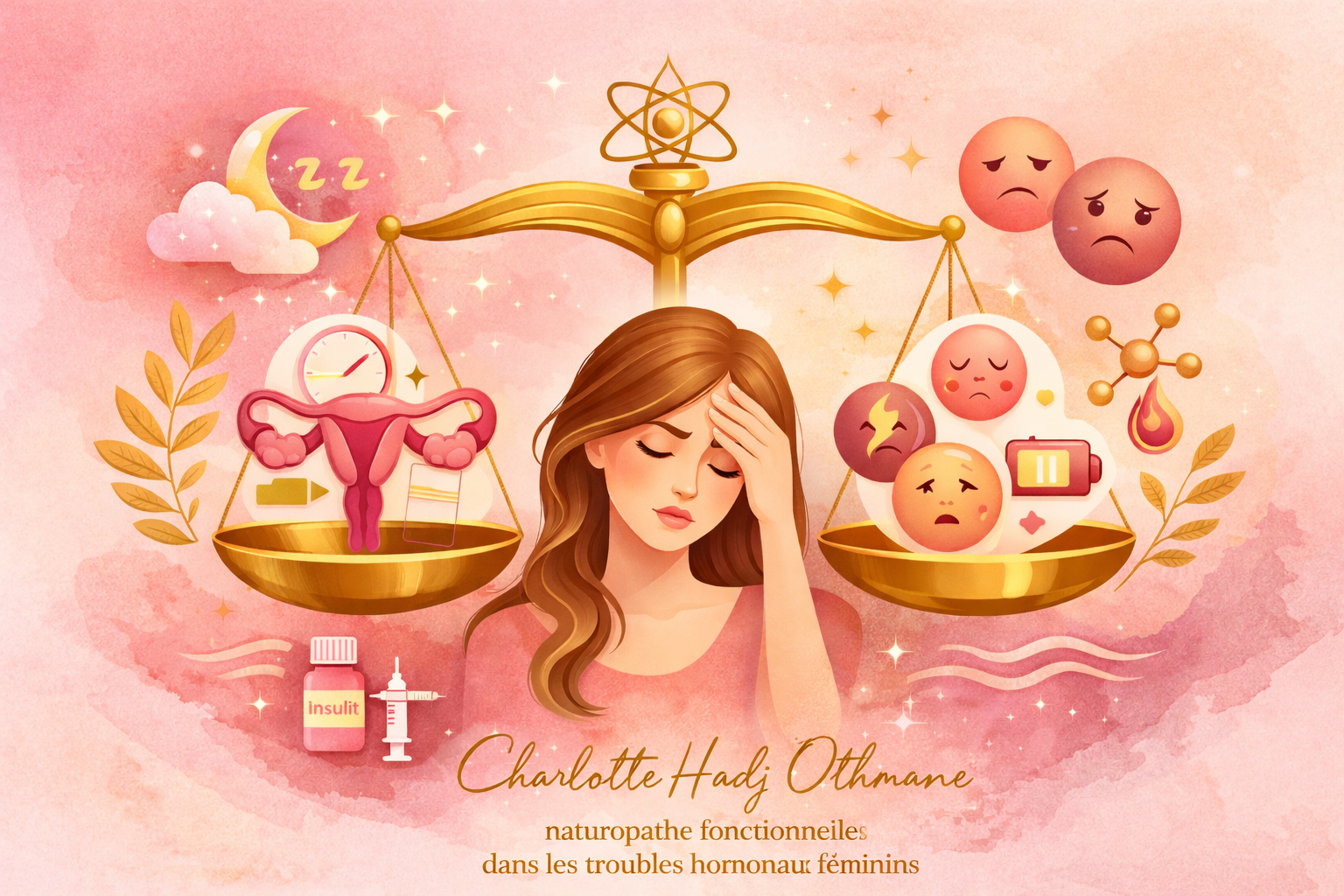 déséquilibre hormonal chez la femme illustration naturopathie